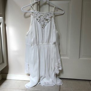 White off-shoulder dress